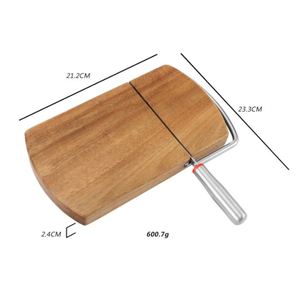 เครื่องตัดแบบพกพาพร้อมใบมีดสแตนเลสสำหรับตัดชีส เนย ไส้กรอก ขนมปัง - Product Image 3