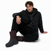 Bottes d'hiver pour hommes YL3709, imperméables, chaudes et confortables, mi-mollet, pour l'extérieur, vente en gros