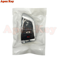 Clé de voiture télécommandée 433Mhz ID49 PCF7945 pour BMW X1 X3 X5 X6 X7 F30 F20 F10 CAS4 CAS4+ FEM F 1 3 5 7 Série 2011-2017