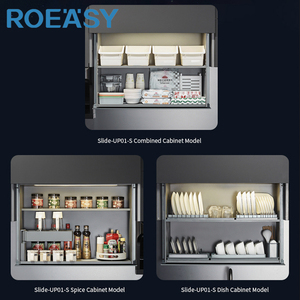ROEASY Mécanisme intelligent d'armoire de levage Slide-UP01-S Rangement de <span class=keywords><strong>cuisine</strong></span> Organozer Système de levage d'armoire - Product Image 3