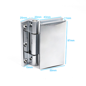 Charnière de <span class=keywords><strong>porte</strong></span> en verre avec couvercle Verre à mur douche - Product Image 6