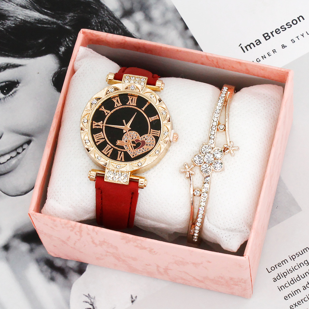 Red watch bracelet gift box