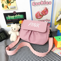 Tas punggung anak perempuan, ransel bahu selempang, tas kanvas, imut, modis, desain baru