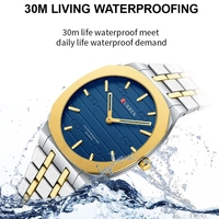 Reloj CURREN para Hombre 8444 de Acero Inoxidable Dorado, Relojes de Lujo para Hombre, Novedades, Reloj de Pulsera de Cuarzo Analógico Resistente al Agua, Reloj para Hombre