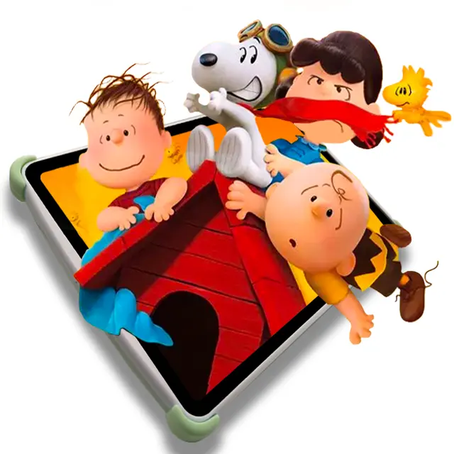 10.1 Inch 64Gb Kids Tablet Android Peuters Tablet Voor Kinderen Kinderen Tablet Pc Met Siliconen Case Ouderlijk Toezicht App