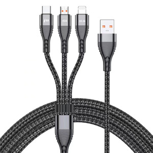 6A 3-in-1 có thể thu vào cáp USB linh hoạt đa thiết bị sạc cáp với Type-C cho IP Mac <span class=keywords><strong>Android</strong></span> cho máy tính - Product Image 6