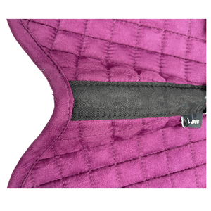 新款时尚赛马马术马鞍布定制标志方形绗缝麂皮西服马鞍垫 - Product Image 4