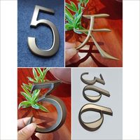 Lettres et chiffres en relief 3D, bord incliné, rétroéclairage LED, cuivre, aluminium, acrylique, signalétique hôtelière, publicité, montage mural, modèle XB01