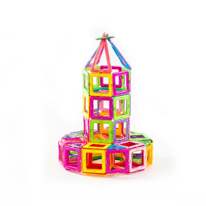 Tensoger Kids Educational Toys Magnetic Building Blocks 3D Diy toy for boy