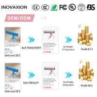 Sèche-cheveux ionique pliable, léger, à haute vitesse, mains libres, éco-responsable et économe en énergie, pour usage domestique, hôtelier et commercial