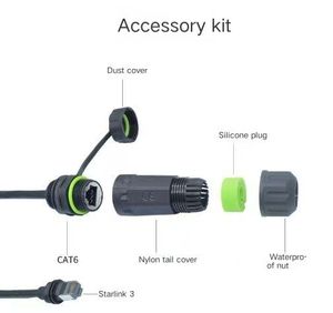 M20 IP68 Starlink V3 Gen3用 <span class=keywords><strong>RJ45</strong></span>イーサネットIP68防水アダプターエクステンダー ギガビットシールド防水コネクター - Product Image 4