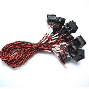 Chicote de Fios com Interruptores Gangorra Pequenos de 2 Pinos para Carro e Moto, Botão de Interruptor Modificado, Conjunto de Cabos - Product Image 3