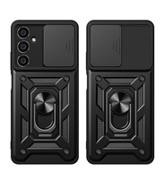Étui de protection d'appareil photo Camshiled pour Samsung S23 FE S24 Ultra S22 + S21 FE Galaxy S24 Plus Armor Antichoc Hybrid Ring Cover