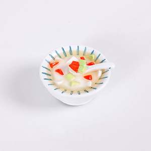 Décoration magnétique créative 3D en résine écologique pour réfrigérateur, grand format, simulation de desserts, glace, poudre de sucre et eau - Product Image 6