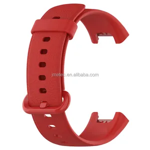 WristBand Mi Watch solid color leather texture silicone bracelet women smart watch redmi strap for redmi watch