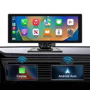 10,26 дюймов сенсорный экран автомобильное радио CarPlay беспроводной CarPlay портативное автомобильное радио Carplay экран автомобиля Android Auto DVD аудио MP5 плеер