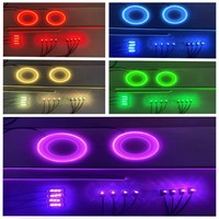 Yosovlamp RGB atmosphère lumière LED pour nouvelles voitures lumière de rythme de musique à commande vocale pour modèles Golf Versa Tucson Tiida
