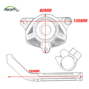 Moto CNC en aluminium stabilisateur d'amortisseur de direction support Kits de montage pour <span class=keywords><strong>KAWASAKI</strong></span> <span class=keywords><strong>Z1000</strong></span> 2014 2015 2016 <span class=keywords><strong>2017</strong></span> 2018 2019 2020 - Product Image 4