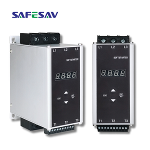 SAFESAV Démarreur progressif triphasé 380V 11kW 22A avec bypass intégré et <span class=keywords><strong>temps</strong></span> de coupure progressif réglable pour systèmes de convoyeurs - Product Image 4