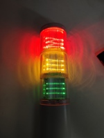 MESD MTL60 60mm Tour de signalisation multi-niveaux avec avertisseur sonore LED bleu/vert, indice de protection IP65, angle de faisceau 360°, pour usage médical, tabac et extérieur