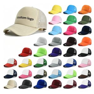 Gorra Trucker de Malla Lisa al por Mayor con Logotipo Personalizado, Gorra de Béisbol de Malla de Espuma de 5 Paneles, Gorra Trucker Promocional de Dos Tonos - Product Image 1