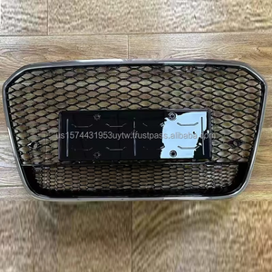 Chrome Đen Bumper lưới tản nhiệt cho 12-15 <span class=keywords><strong>AUDI</strong></span> A6 C7 S6 Facelift RS6 phong cách | phụ tùng ô tô dropshipping fedex vận chuyển từ chúng tôi kho - Product Image 3