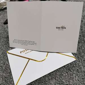 Carta di ringraziamento personalizzata cartolina di vendita calda della società con stampa di lusso grazie per la carta di Shopping all'ingrosso - Product Image 2