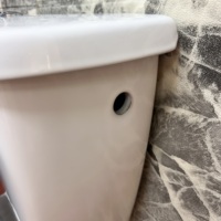 Vente en gros d'usine de deux pièces en céramique sans monture pour salle de bain WC à double chasse d'eau réservoir d'eau à entrée latérale pour toilettes à bas prix