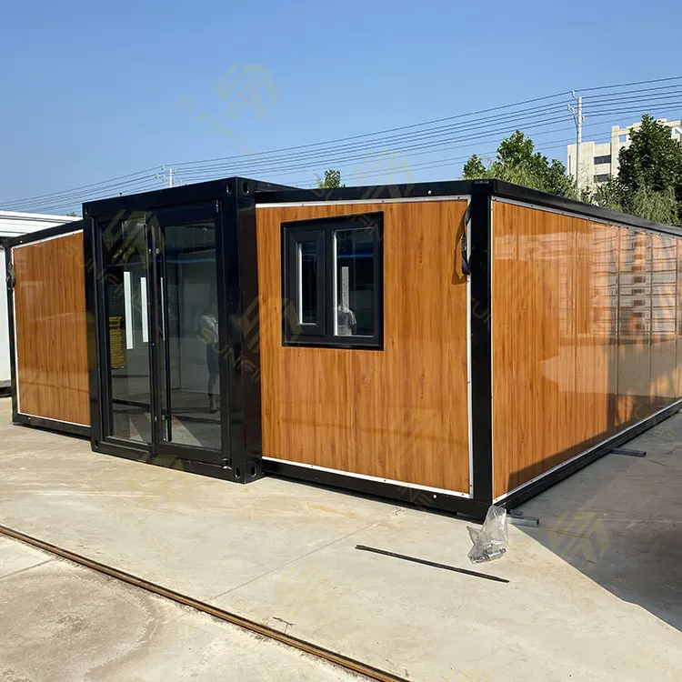 Nhà máy cung cấp trực tiếp Modular nhà Úc Tiny nhà prefab thép 2 phòng ngủ mở rộng container nhà tiền chế 40ft