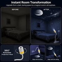 Projecteur LED USB Galaxy Star Mini ABS, lumière de plafond pour chambre à coucher, blanc chaud, intensité réglable, lumière d'ambiance nocturne, camping, enfants