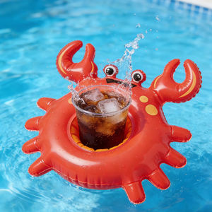 ที่วางแก้วรูปปูเป่าลมน่ารัก ถาดวางเครื่องดื่มลอยน้ำสำหรับสระว่ายน้ำ ที่วางแก้วตกแต่งสวยงาม (มีขนาดสั่งทำได้) - Product Image 1