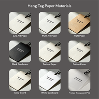 Étiquettes personnalisées pour vêtements et étiquettes en papier cartonné imprimées avec logo de marque pour vêtements, étiquettes volantes pour vêtements