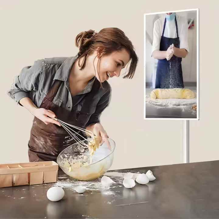 Android 13 27 Inch Smart Portable TV Battery-powered Thin Display Screen Removable Rotating Touch Wireless Connection