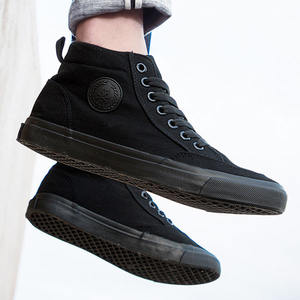 Nouvelles Chaussures Tendance Mi-Mollet en Toile Noire pour Hommes 2026 - Chaussures Décontractées Respirantes d'Été - Chaussures à Plateforme pour Hommes - Product Image 5