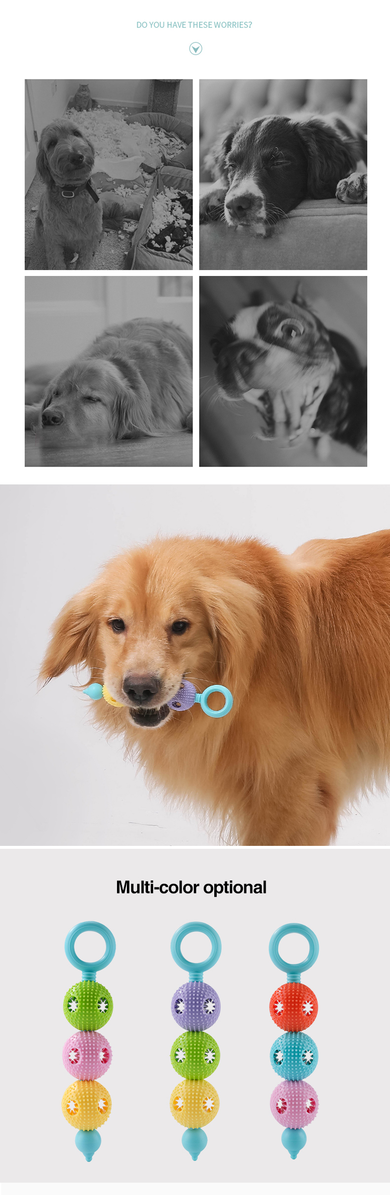 Hot Selling Pets Toys Molar Ball Deep Cleaning Of Teeth Massage Gums Bite Resistant Safety Toy For Dog