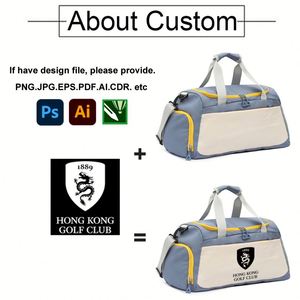 Sac de sport imperméable promotionnel transfrontalier avec logo personnalisé, sac de gym en Oxford de haute qualité avec compartiment à chaussures pour hommes - Product Image 3