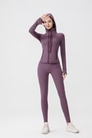 Ensemble de vêtements de sport de qualité supérieure, veste élégante et durable, idéal pour les amateurs de yoga, haute performance, ensemble 2 pièces