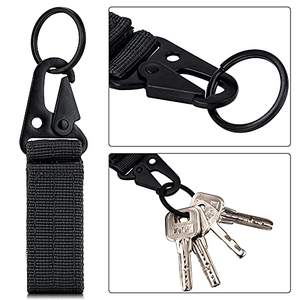 رخالة تكتيكية حلقة مفتاح حارس مفتاح حزام نايلون سلسلة مفاتيح رخدة ربط حزام مشبك مشبك لحقائب الأحزمة - Product Image 5