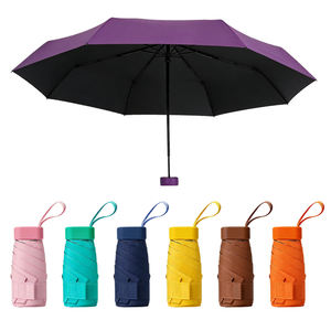 Promoción al por Mayor de Sombrillas Portátiles, Mini Sombrillas Ligeras y Económicas para Exteriores, Protección Solar UV, Mini Sombrilla Plegable de 6 Varillas - Product Image 2