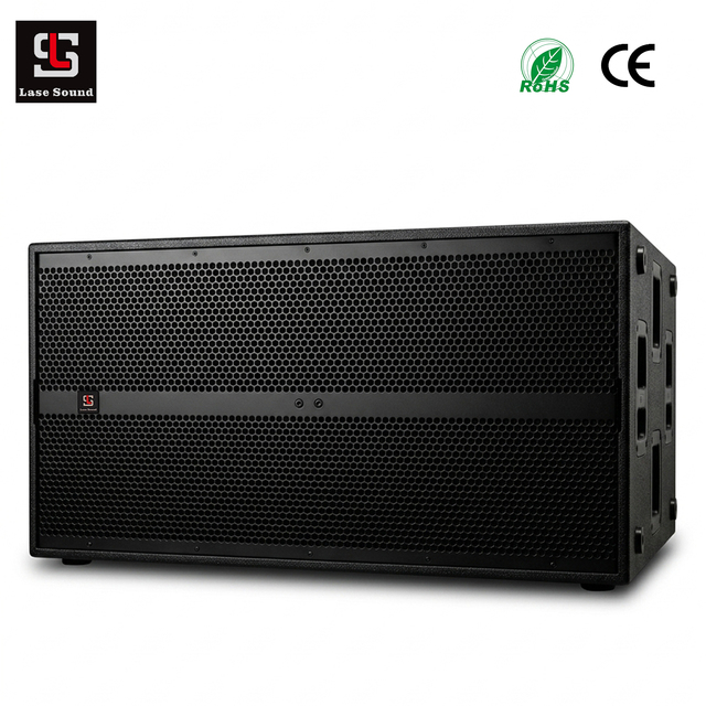 LASE 9006 Active PA Speaker Double 18" Inch Subwoofer 2400W RMS/4800W Peak Powered Speakers Professional Sound System for Events