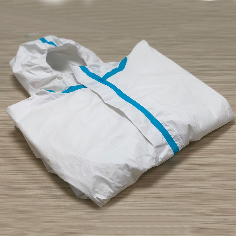 Одноразовая Одежда, комбинезон, синие водонепроницаемые платья от производителя в наличии