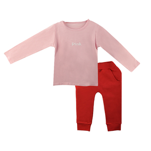 T-shirt à manches longues pour enfants, décontracté et <span class=keywords><strong>rose</strong></span> avec lettres imprimées pour bébés filles - Product Image 6