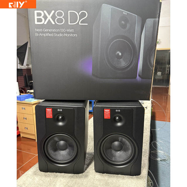 BX8D2+BT High Quality 8 Inch Active Studio Monitor Sound Equipment Speaker with Blue-tooth for Party/Home/Office/Indoor