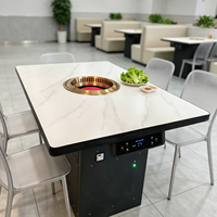 Table de barbecue commerciale Jilu sans fumée et auto-purifiante avec échappement inférieur pour service de barbecue – Grand stock disponible
