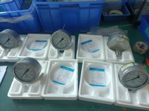 사용자 정의 304 스테인레스 스틸 압력 게이지 0-400 바 63mm 다이얼 1/<span class=keywords><strong>4</strong></span> 인치 남성 NPT - Product Image 5