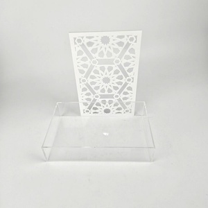 Factory Wholesale Handmade Clear Acrylic <b>Eid</b> <b>Gift</b> Display <b>Box</b> with Custom Logo for - Product Image 2