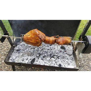 Mini barbecue portable au <span class=keywords><strong>charbon</strong></span> de <span class=keywords><strong>bois</strong></span> avec rôtissoire électrique et tournebroche pour le camping et les pique-niques - Product Image 5