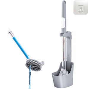2026 New Liquid Suction Toilet <b>Brush</b> with No Dead Corners Silicone <b>Powerful</b> Cleaning Set Bathroom Plastic <b>Brush</b> - Product Image 1