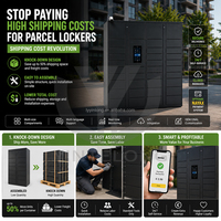 Casillero Inteligente para Paquetes YL con Estructura Desmontable y Ensamblable, Compatible con Desarrollo de Software, Energía Solar, Gabinete de Acero Impermeable