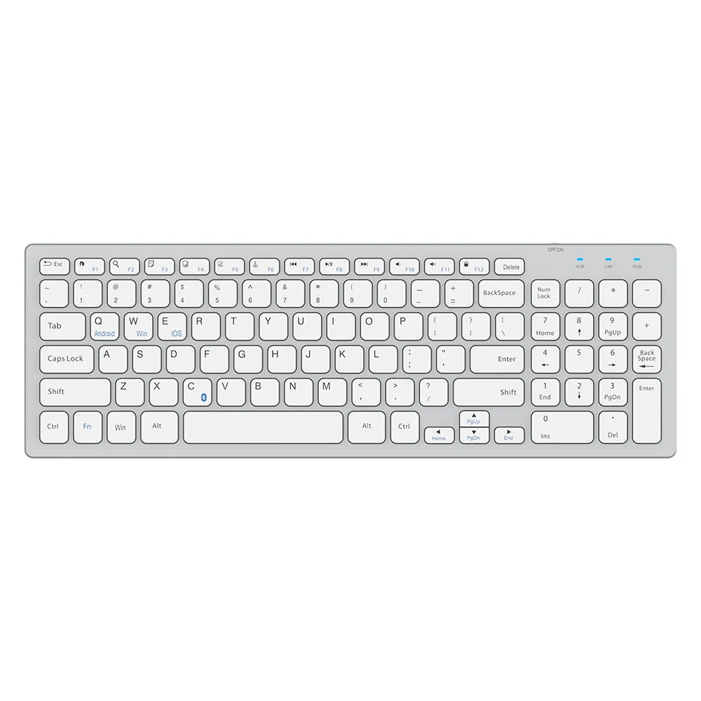 2.4GHz Cordless Thin Keyboard With Scissors Type Structure, With Mini USB Receiver